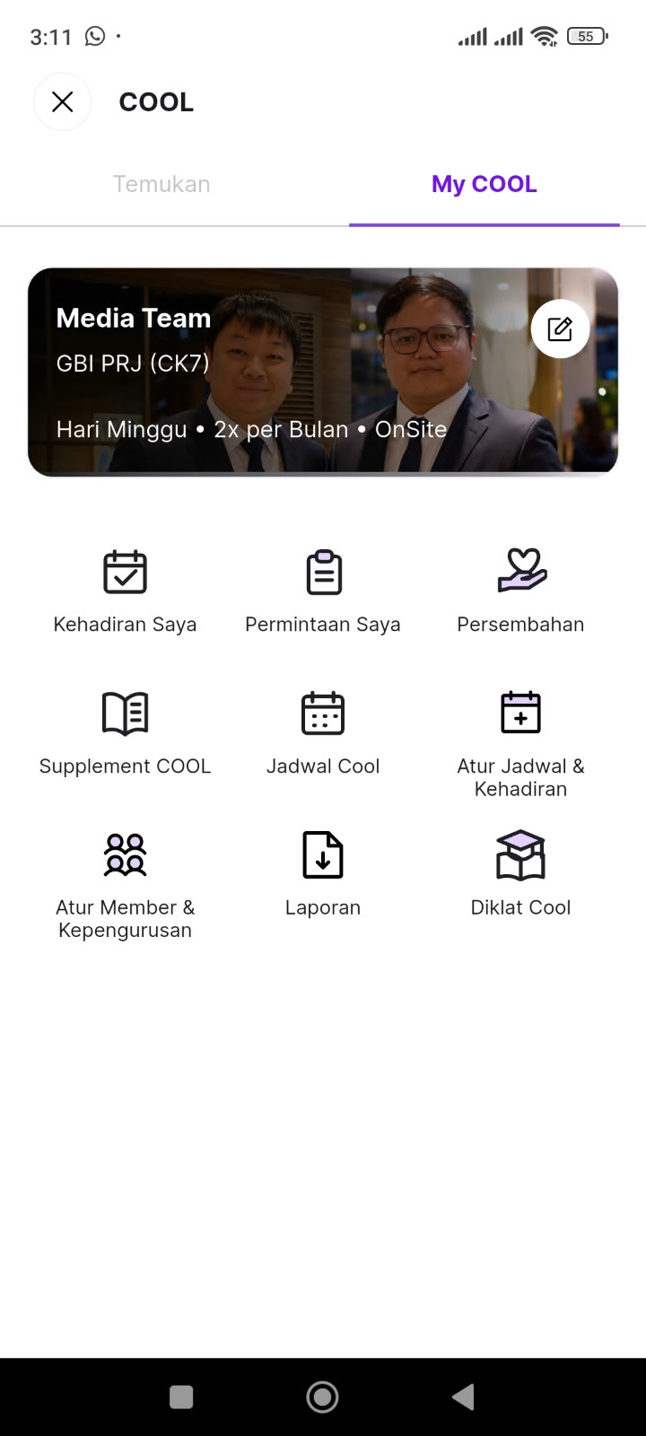 Aplikasi GBI PRJ (CK7) — COOL