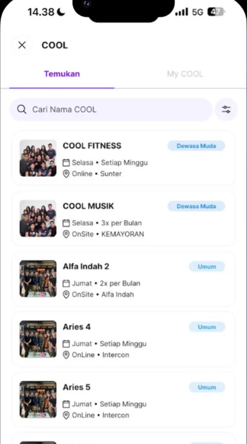 Aplikasi GBI PRJ (CK7) — COOL